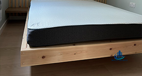 Handcrafted Floating Bed with Concealed Frame 5